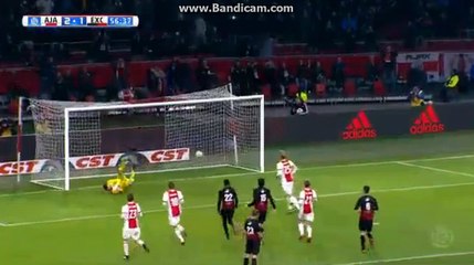 Goal K.Dolberg (Penalty) Ajax 2 - 1 Excelsior 14.12.2017 HD