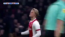 Kasper Dolberg Penalty Goal HD - Ajax 2-1 Excelsior 14.12.2017