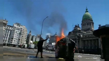 Protestas en Argentina por la reforma de las pensiones