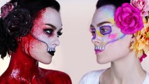 Vampire Skull _ Halloween Makeup Tutorial-N3KFPuojPPY