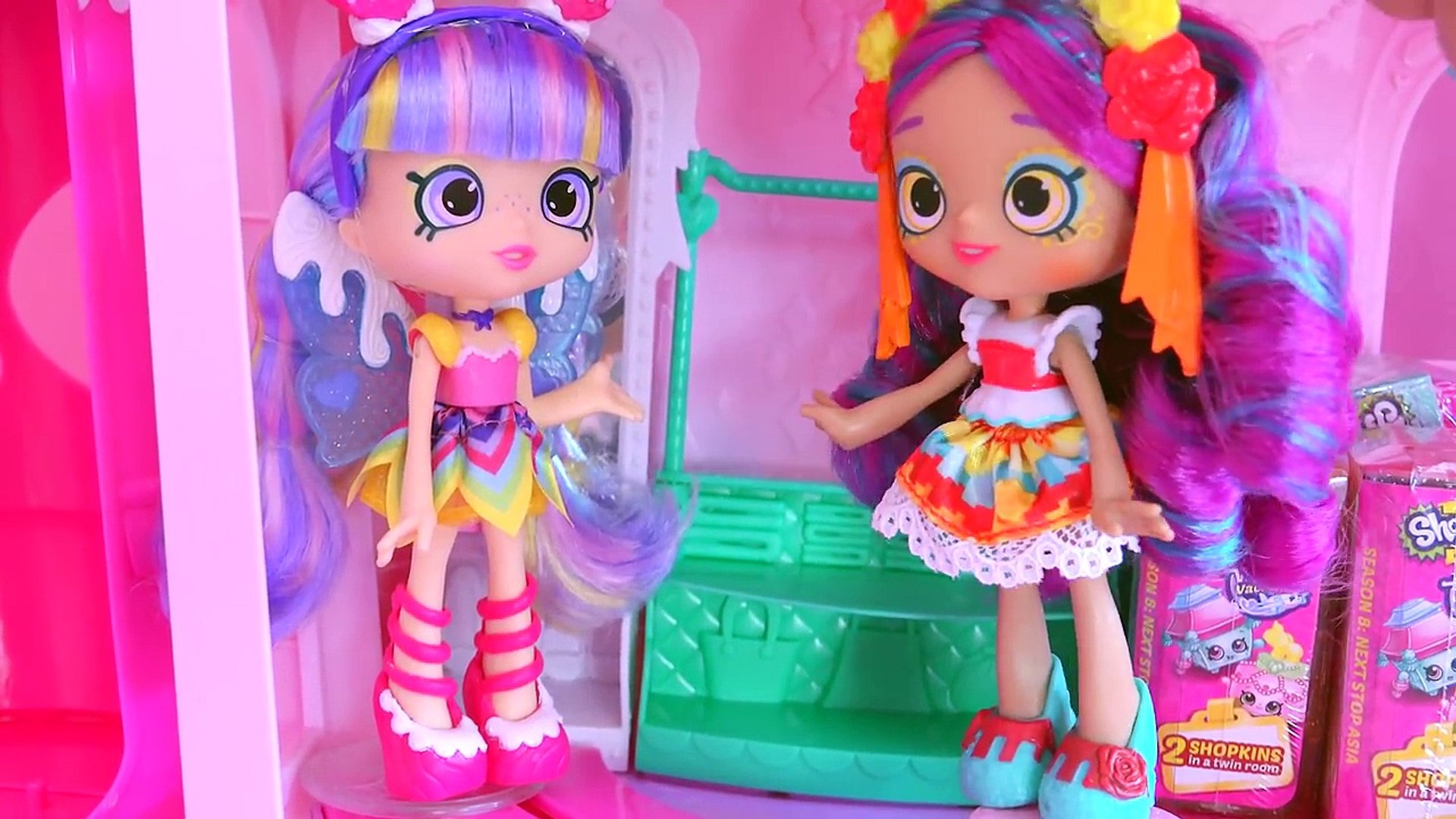 Giant Super Mall Shopkins Shoppies Doll Playset - Surprise Blind Bags - Toy  Video 