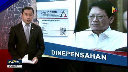 Sec. Bello, idinepensa ang bagong disenyo ng I-DOLE card