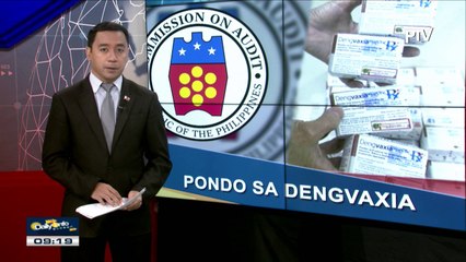 COA: Natitirang pondo para sa pagbili ng Dengvaxia, buo pa rin