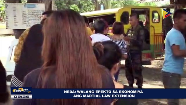 NEDA: Walang epekto sa ekonomiya ang Martial Law extension