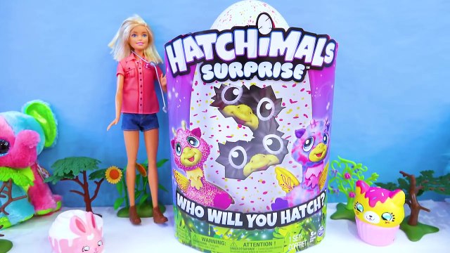 Twin Time ! Baby Animal Hatchimals Surprise Hatching Egg with Barbie - Toy Video-vUwN_Xvb5PM