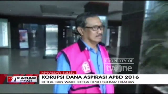 Ketua Dan Wakil Ketua DPRD Sulbar Ditahan Terkait Korupsi Dana Aspirasi APBD