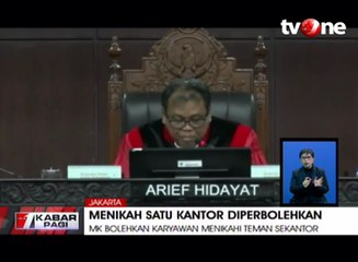 MK Menikahi Teman Sekantor Tak Perlu Berhenti Kerja
