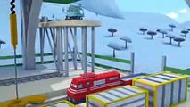 Troy le Train  installe les Illuminations de Noël  à Train Ville - Dessin animés pour enfants - YouTube