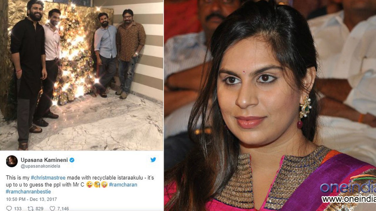 రాంచరణ్‌తో ఉన్నది ఎవరో గుర్తుపట్టండి ! ఉపాసన ట్వీట్..!