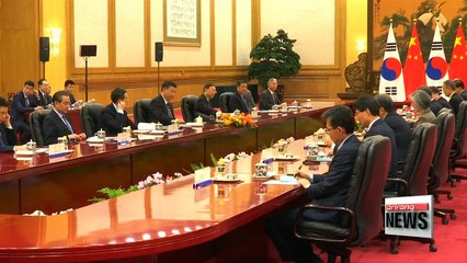 Leaders of South Korea, China agree on basic principles over N. Korean nukes; Xi asks Moon to 'appropriately handle THAA