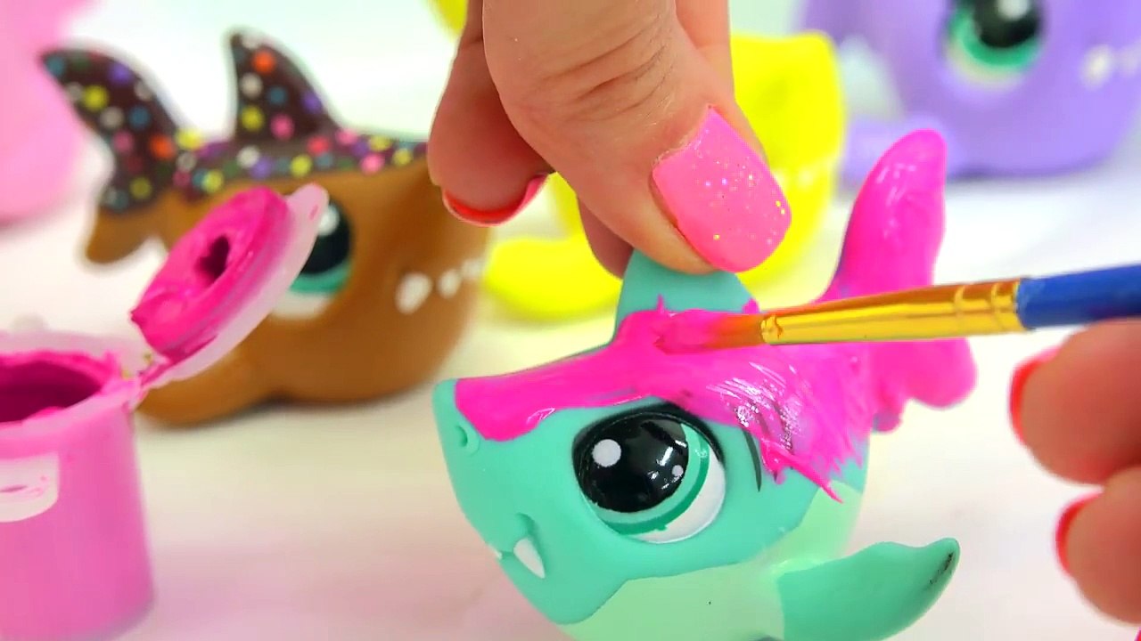 Custom Painting DIY Littlest Pet Shop Shark LPS Do It YourSelf