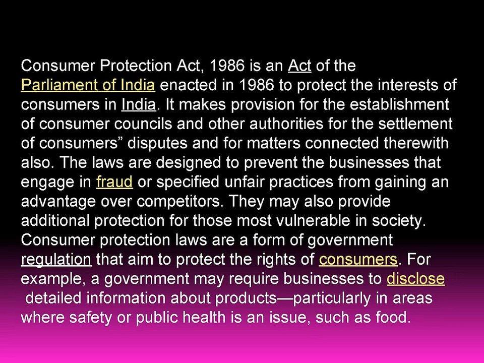 Consumer Law