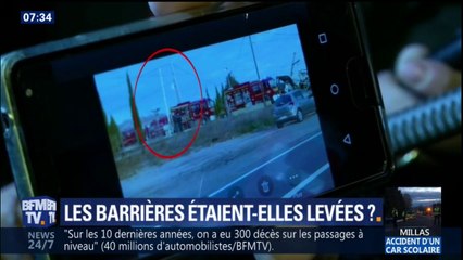 Download Video: Accident de car scolaire à Millas: les barrières du passage à niveau étaient-elles levées?