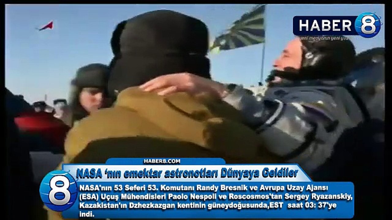Nasa'nın mürettebatı Uzay İstasyonundan Dünyaya...