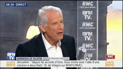 "Ne faut-il pas marquer un coup d'arrêt, dire ça suffit" à Donald Trump, s'interroge Dominique de Villepin