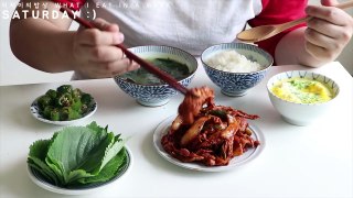 WHAT I EAT IN A WEEK #42 Mukbang (food diary) Korean food  _ EJ recipe-Wcs4m5Ozts8