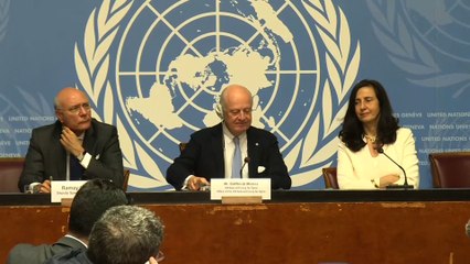 Syrie: "pas eu de vraies négociations" à Genève, selon Mistura