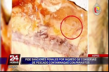 ASPEC: piden sanciones por ingreso de conservas de pescado con parásito