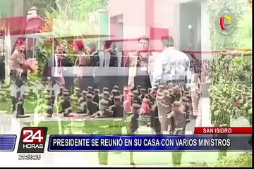 Presidente Kuczynski se reunió en su casa con Antero Flores Aráoz y varios ministros