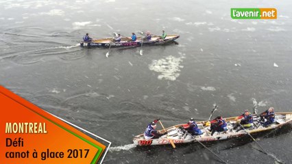 Défi canot à glace 2017 à Montréal