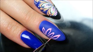 Boho Nails for carnival  - - Colourful carnival Nail art tutorial  - --bWPZbUMSP7c