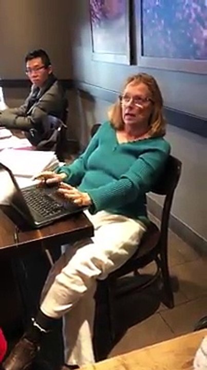 Lady got angry on two Korean speaking their laguage At starbucks. Video goes viral