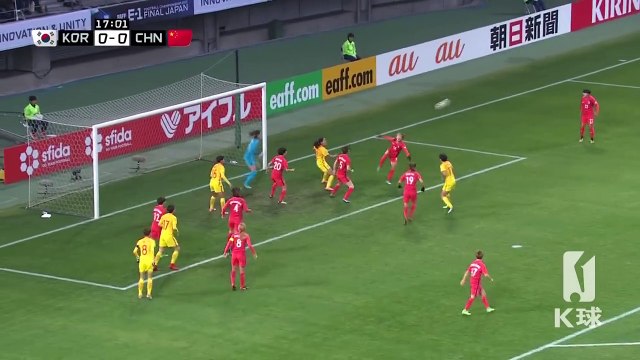 Wang Shanshan(woman)'s goal vs South Korea today(East Asian Football Championship)