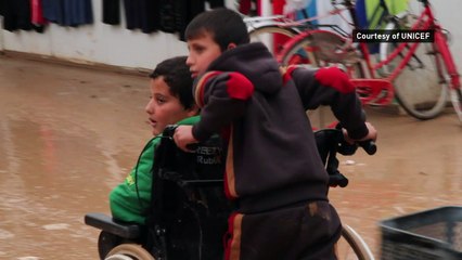 The two best friends at the largest Syrian refugee camp