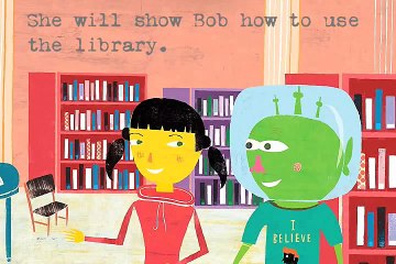 Bob the Alien Discovers the Dewey Decimal System