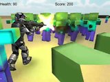 Online Minecraft Shooting Game - Zombie Raider