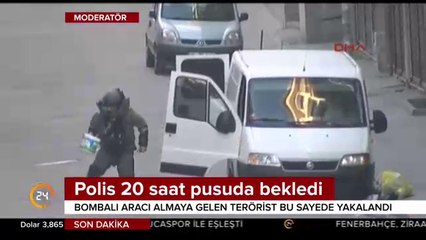 Polis 20 saat pusuda bekledi
