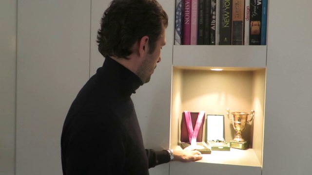 Julien Benneteau et ses trophées