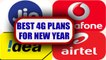 Best Prepaid 4G Plans in India on New Year - 2018 | Oneindia News