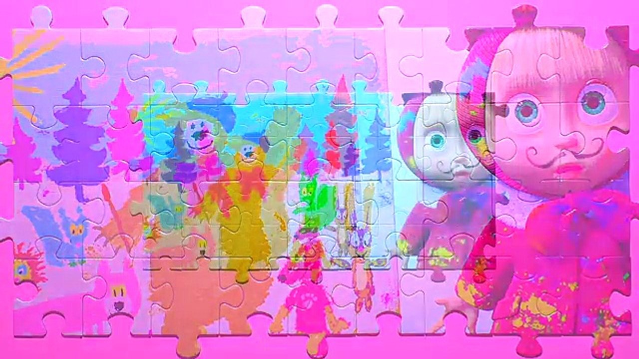 MASHA and the BEAR Puzzle Games Kids Toys Rompecabezas De Puzzel Yapboz Маша и Медведь