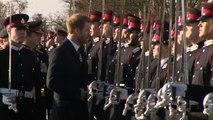 Prince Harry reviews cadets graduating from Sandhurst