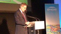 Le président d’Engie, Gérard Mestrallet, inaugure la centrale solaire