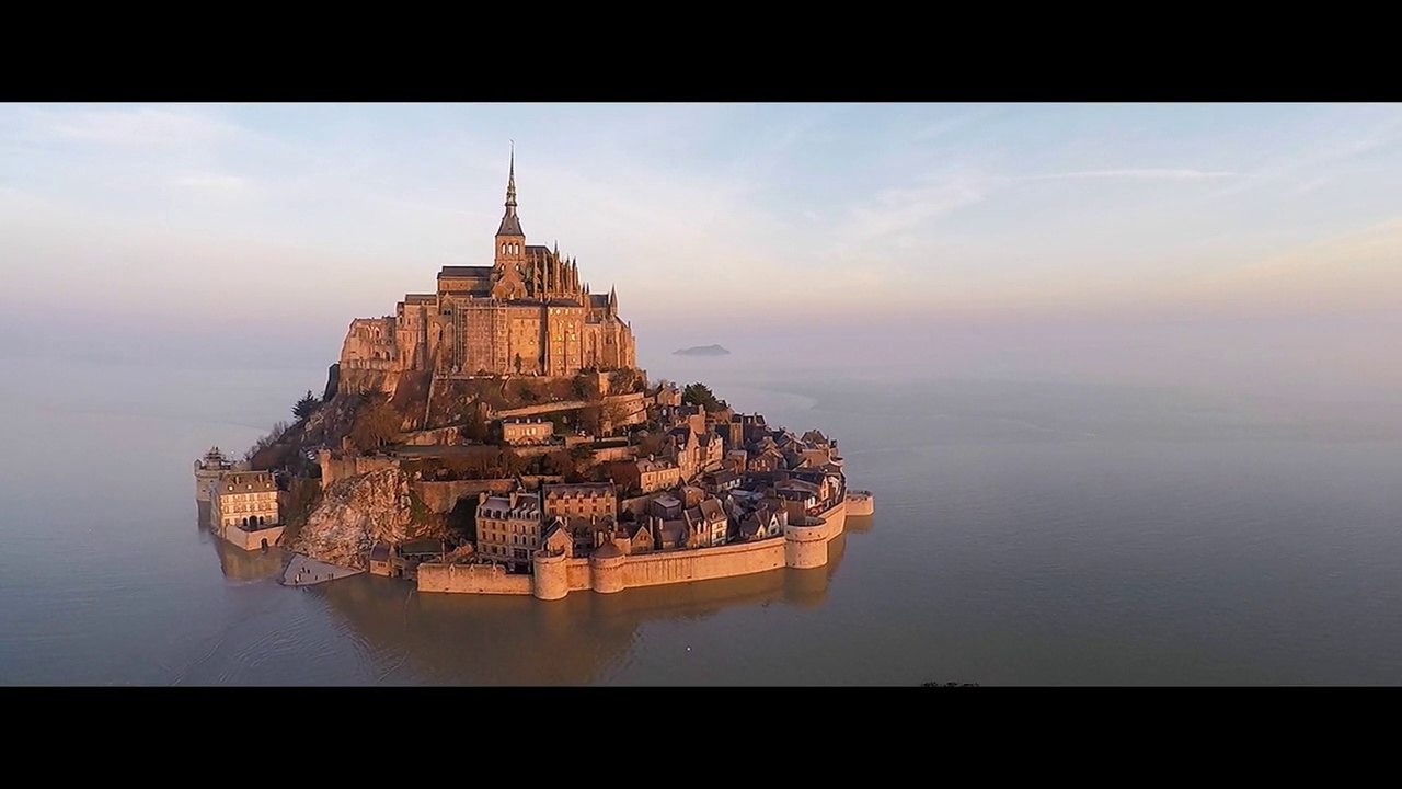 Mont St Michel has become an island by Jeremie Eloy - Drone Film Festival ANZ 16
