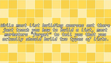 How to Build a Buyers List for Unlimited Future Profits