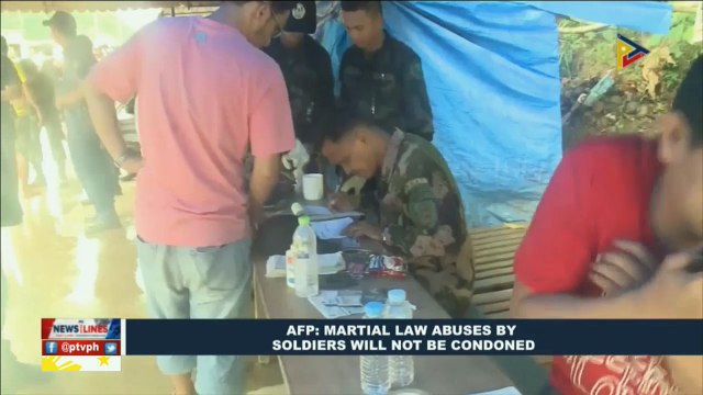 AFP: Martial Law abuse by soldiers will not be condoned