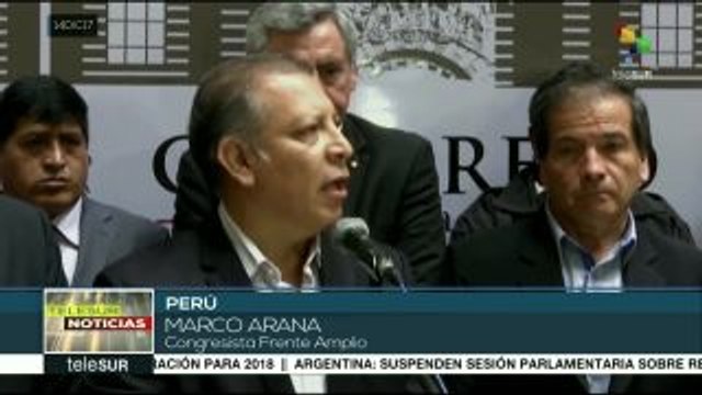 Perú: congresistas plantean vacancia presidencial por caso Odebrecht