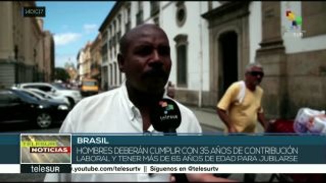 Brasil: aplazan a febrero votación de reforma al sistema de pensiones