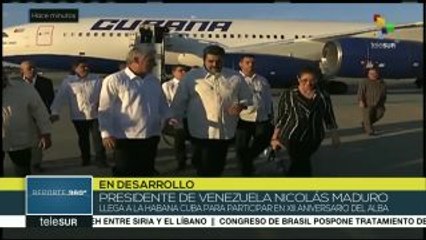 Nicolás Maduro llega a Cuba para XIII aniversario del ALBA