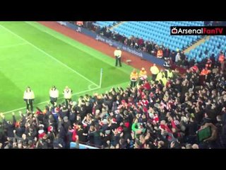 Arsenal Fans Singing "We Are Top Of The League" | Aston Villa 0 Arsenal 2