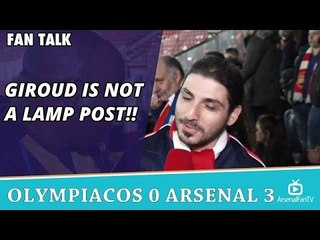 Giroud Is NOT A Lamp Post!!  | Olympiacos 0 Arsenal 3