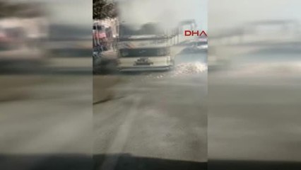 Şanlıurfa'da Pamuk Yüklü Kamyonda Yangın