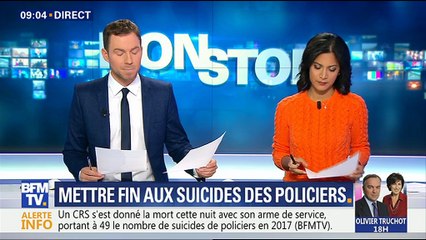 Policier ripoux fait des menaces de violences en direct BFMTV 14dec2017