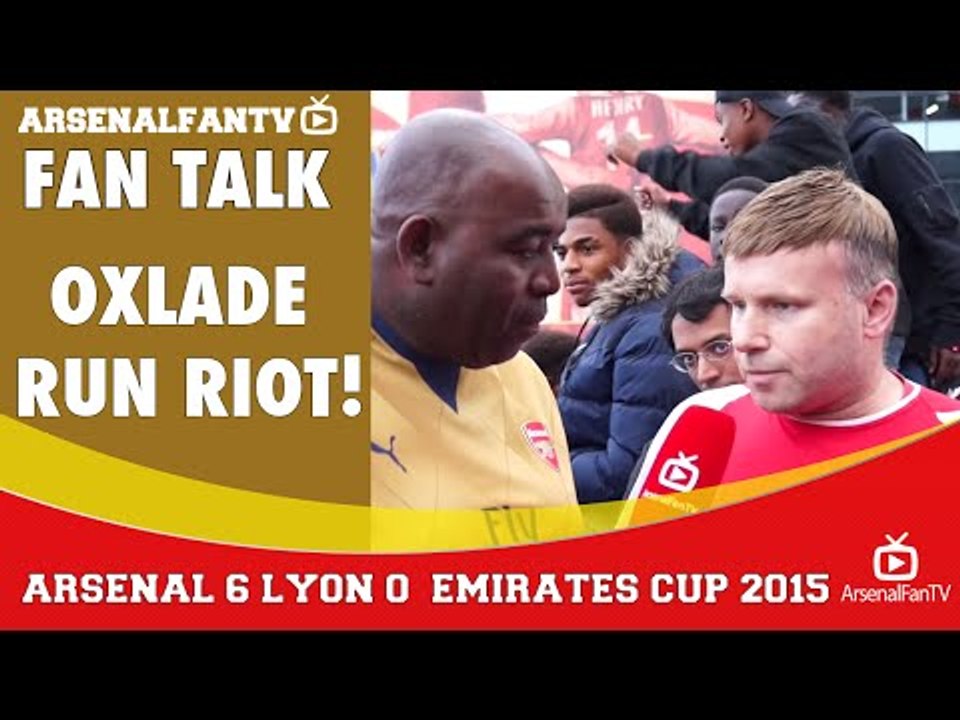 Oxlade-Chamberlain Run Riot! | Arsenal 6 Lyon 0 | Emirates Cup.