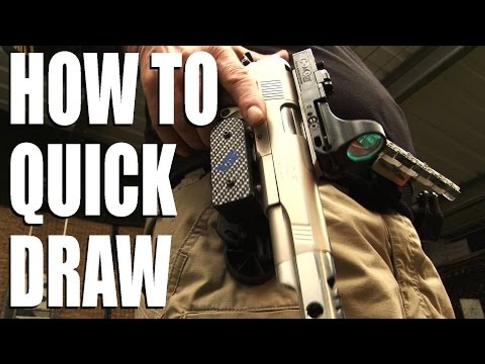 How to draw a pistol