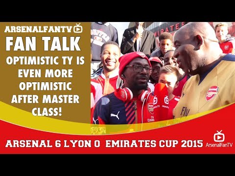 Optimistic TY is Even More Optimistic After Master Class! | Arsenal 6 Lyon 0 | Emirates Cup.