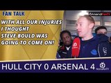With All Our Injuries I Thought Steve Bould Was Going To Come On!  | Hull 0 Arsenal 4